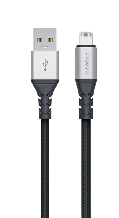 Schwaiger Lightning auf USB-A Kabel extrem reißfest 1,2 m Valentinstagsangebot