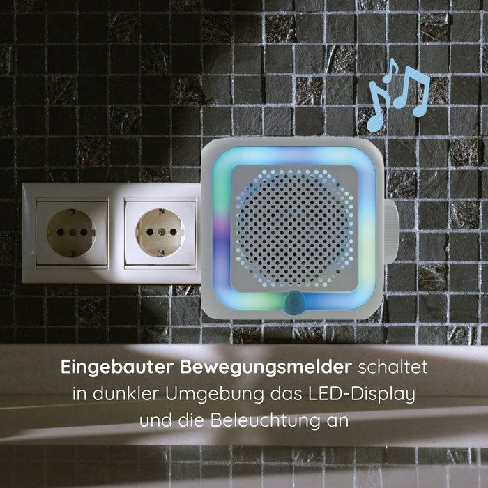 Schwaiger Steckdosenradio mit Lichtsensor und Beleuchtung Valentinstagsangebot