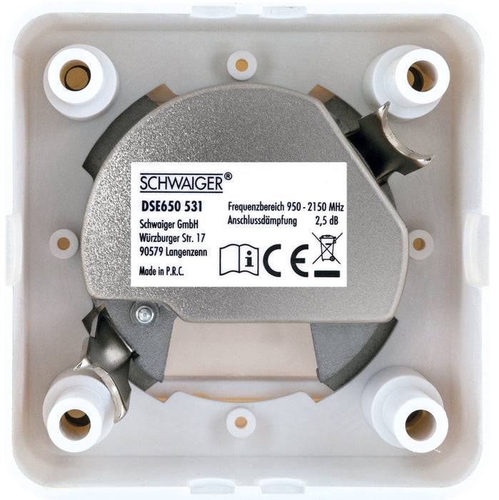 Schwaiger End-/Stichleitungsdose Komplettset 2,5 dB Begrenzte Freigabe