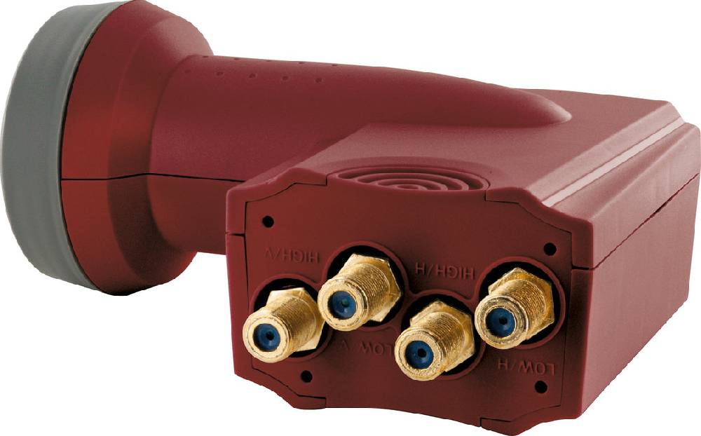 Schwaiger Quattro LNB digital SUN PROTECT ziegelrot Bis zu 65% Rabatt
