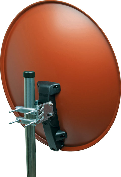 Schwaiger Satellitenanlage Set Ziegelrot Aluminium 80 cm Sonderangebot der Fabrik