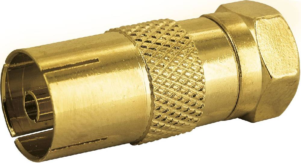 Schwaiger Adapter F-Stecker auf IEC-Buchse gold Discount Store für neue Produkte