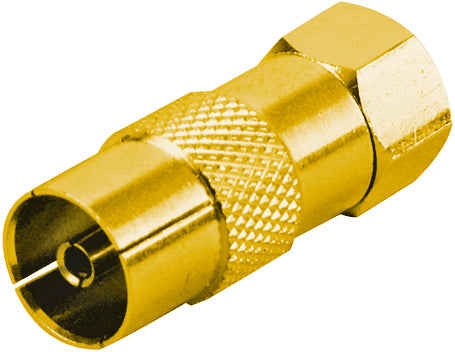 Schwaiger Adapter F-Stecker auf IEC-Buchse gold Discount Store für neue Produkte