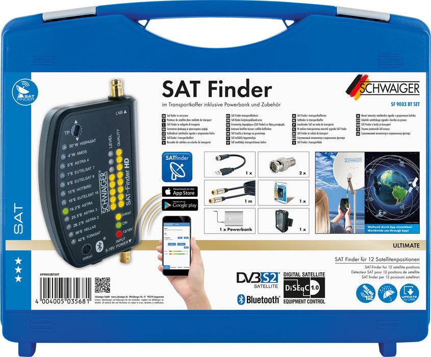 Schwaiger SAT-Finder HD im Transportkoffer Set Outlet