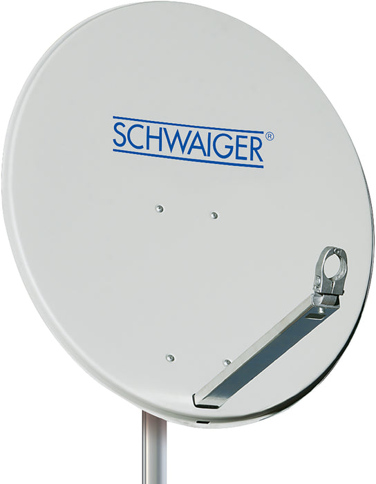 Schwaiger Satellitenschüssel Aluminium Weiß/Rot/Anthrazit 57 cm 50% Rabatt für begrenzte Zeit