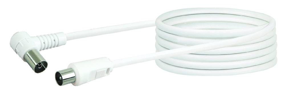 Schwaiger Antennenkabel mit IEC-Winkelbuchse 1,5 - 10 m 75 dB Auslauf