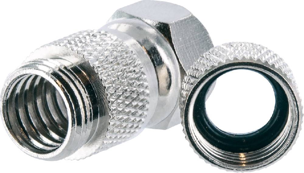 Schwaiger F-Aufdrehstecker 2er Set mit doppelseitiger Dichtung Ø 7 mm Fabrik Onlineshop