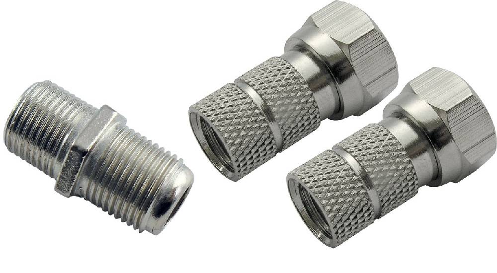 Schwaiger F-Stecker und Verbinder 3er Set Ø 6,5 mm Rabatt