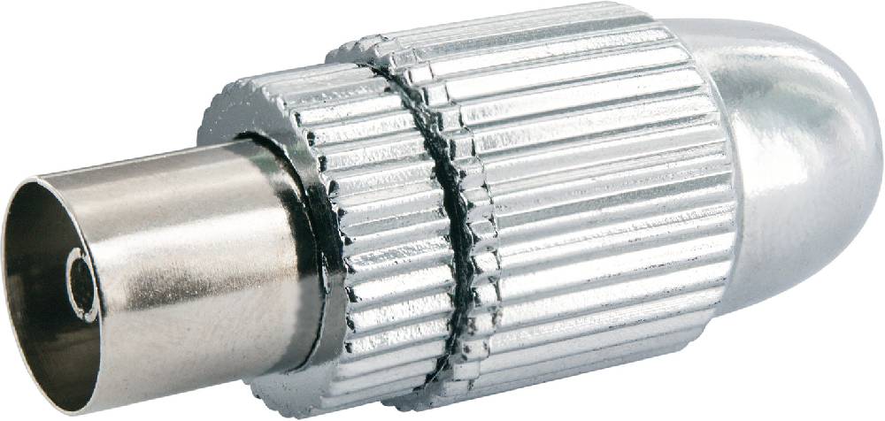 Schwaiger IEC-Buchse Ø 4 - 7,5 mm verchromt Großer Ausverkauf