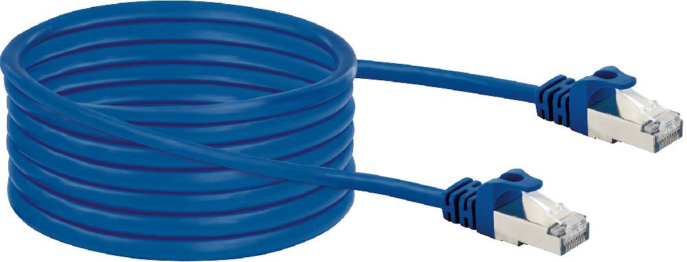 Schwaiger CAT8 Netzwerkkabel, S/FTP, 10m, blau Räumungsverkauf