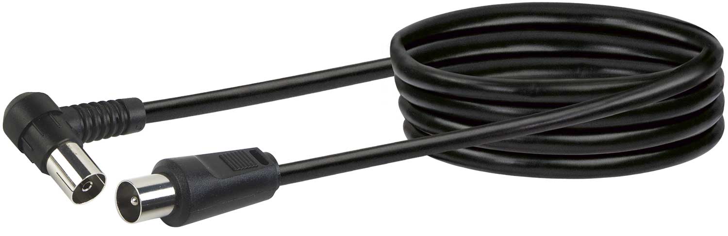 Schwaiger Antennenkabel mit IEC-Winkelstecker 1,5 - 3 m 75 dB Letzter Tag