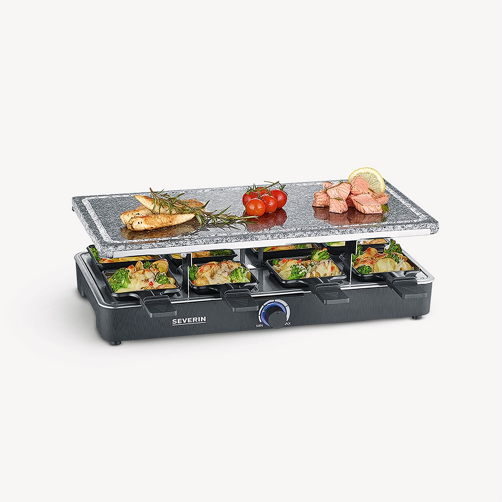 Severin Raclette-Partygrill mit Naturgrillstein RG 2372 Online Outlet