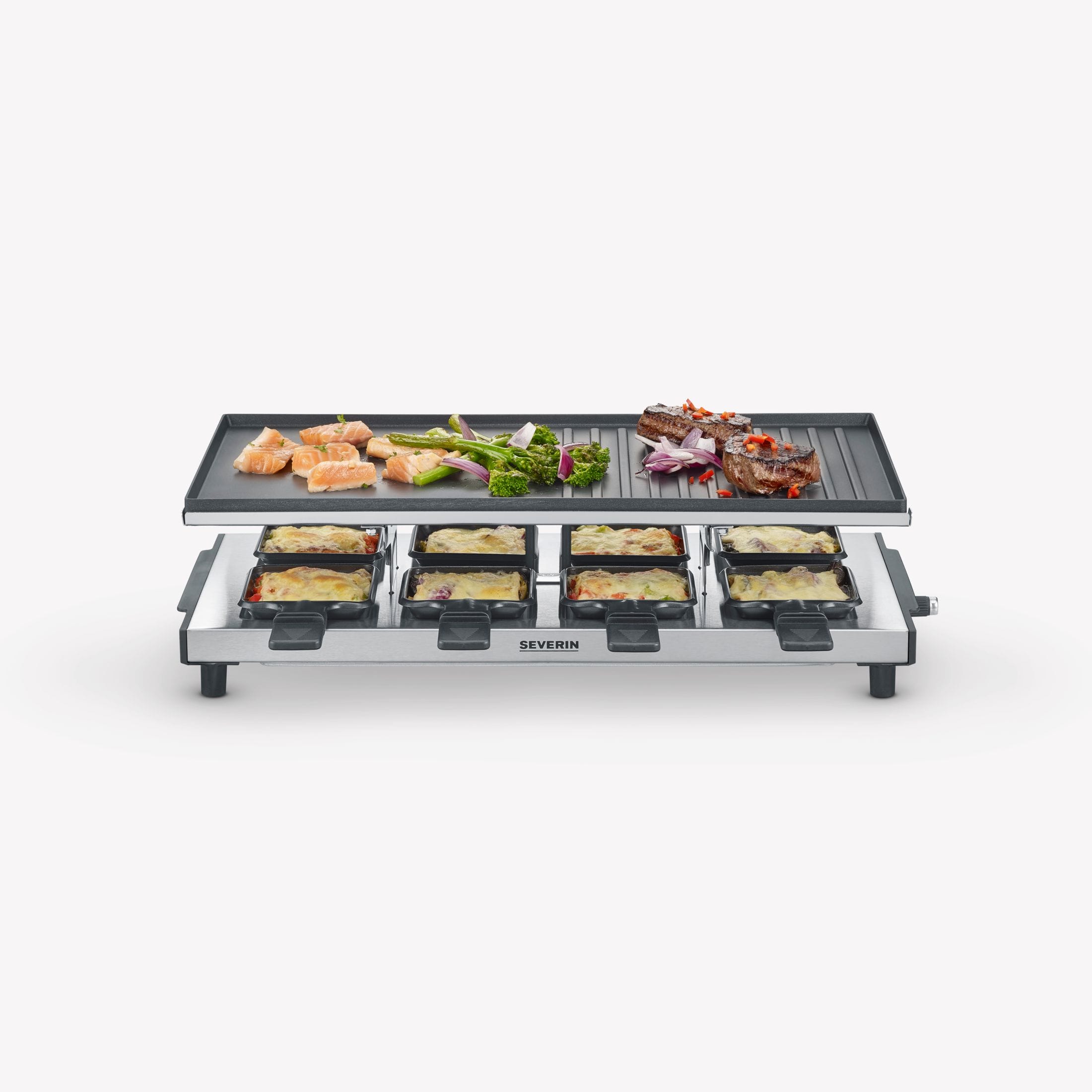 Severin Raclette mit antihaftbeschichteter Grillplatte RG 2375 Exklusive Angebote