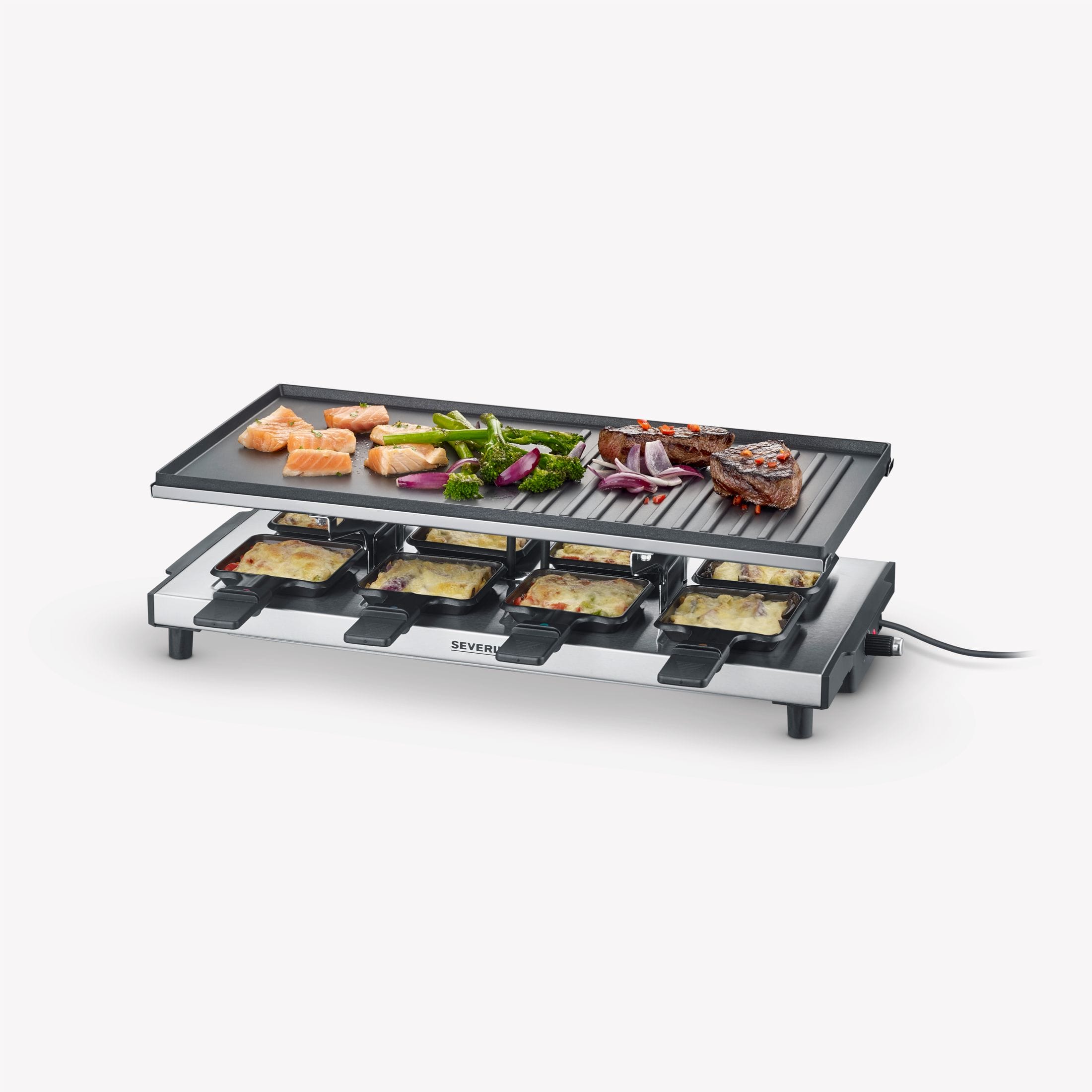 Severin Raclette mit antihaftbeschichteter Grillplatte RG 2375 Exklusive Angebote