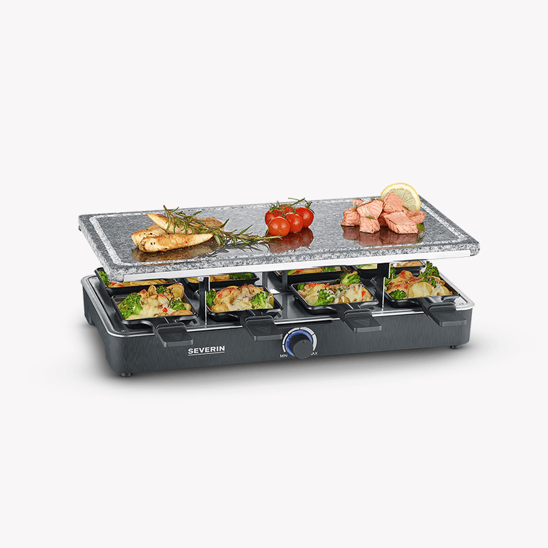 Severin Raclette-Partygrill mit Naturgrillstein RG 2378 Blitzangebot