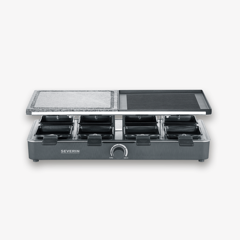 Severin Raclette-Grill mit Naturgrillstein u. Grillplatte RG 2376 Große Rabatte