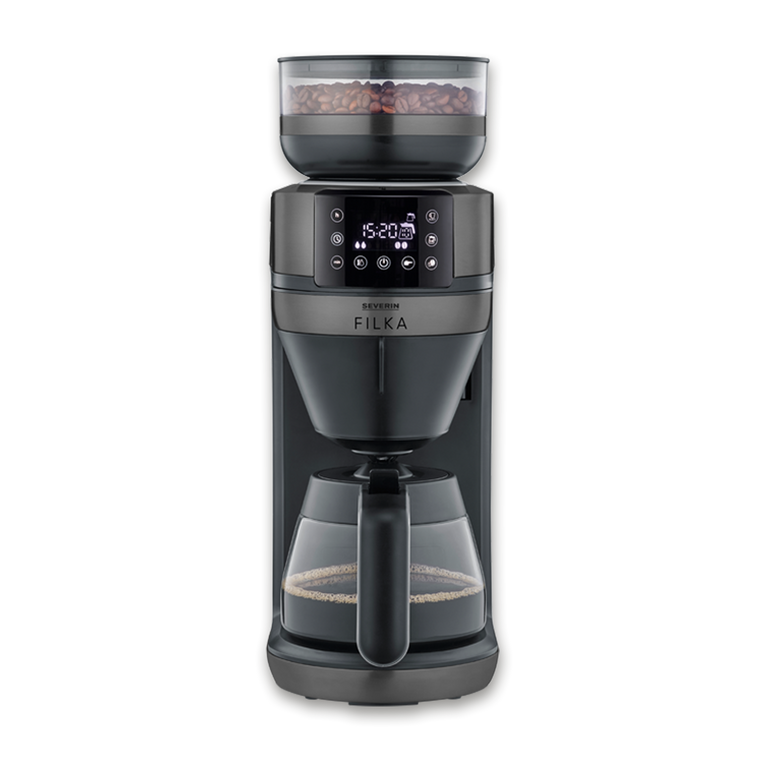 Severin Filterkaffee-Vollautomat FILKA Dark Inox KA 4849 Begrenzt auf 3 Tage