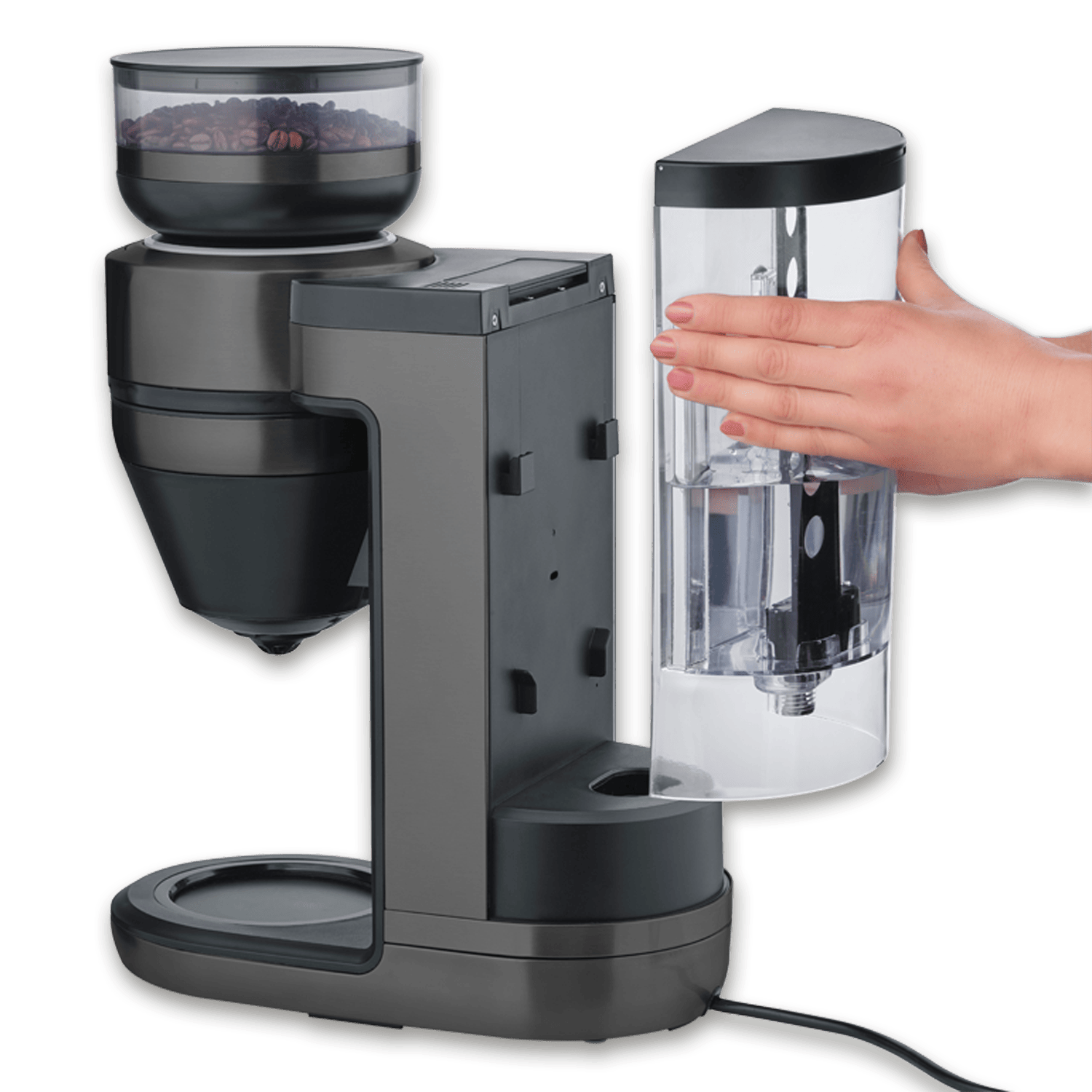 Severin Filterkaffee-Vollautomat FILKA Dark Inox KA 4849 Begrenzt auf 3 Tage