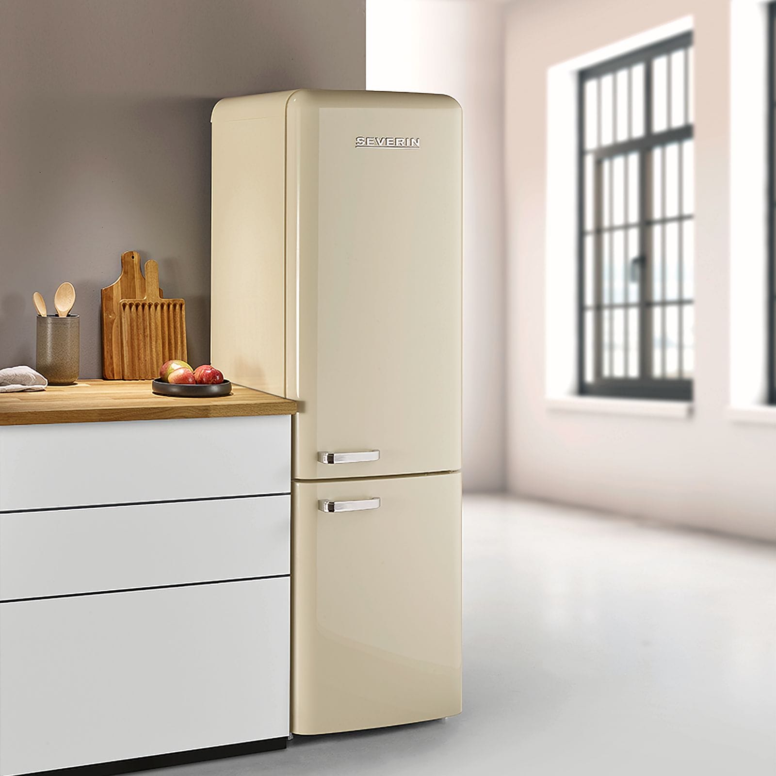Severin Retro Kombi Total No Frost (Creme) RKG 8929 Jubiläumsangebot
