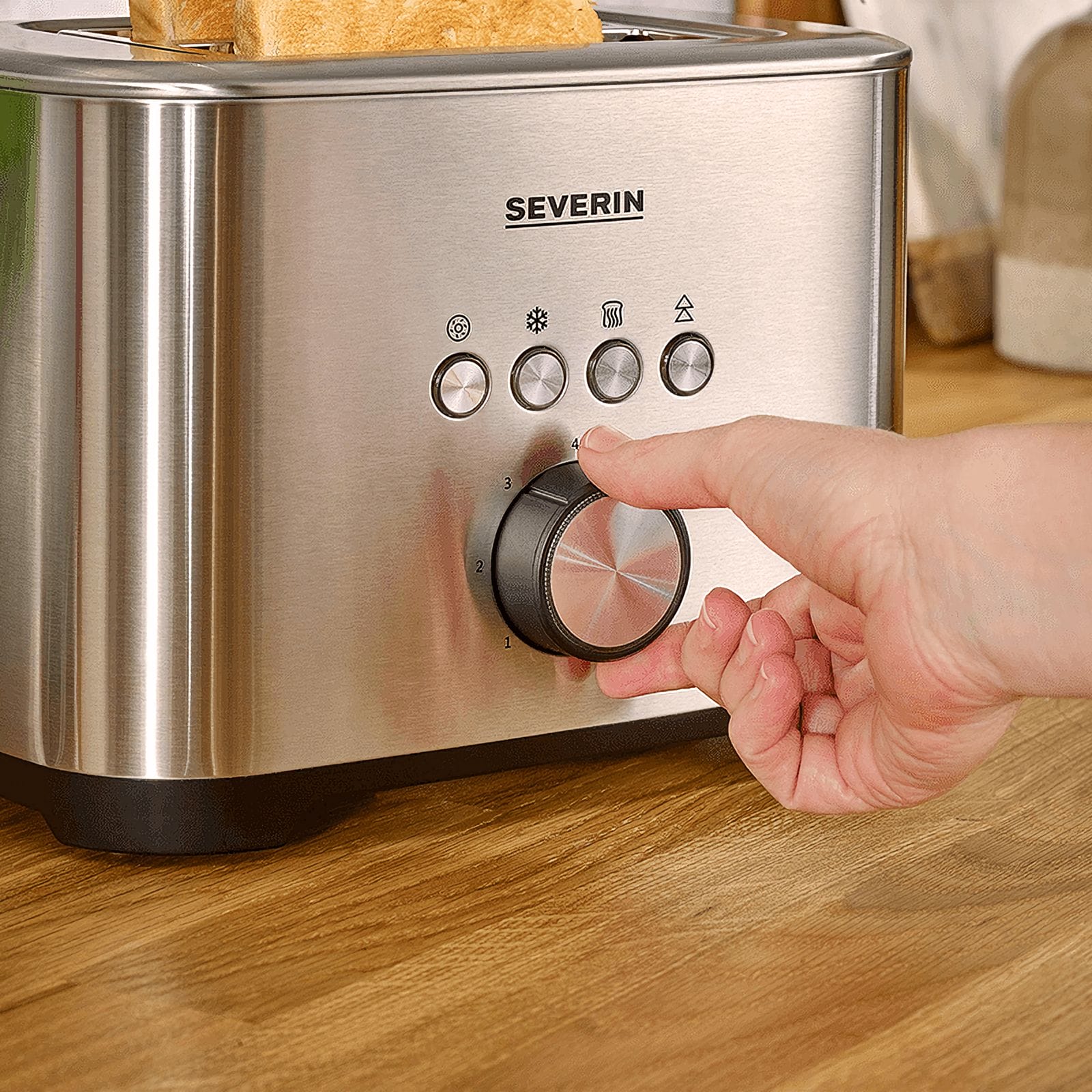 Severin Toaster mit Bagel-Funktion AT 2510 Neueste Mode