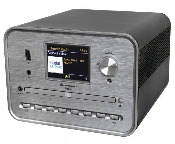 Soundmaster Stereo Musikcenter mit WLAN-Internet/DAB+/UKW-Radio, CD/MP3, USB, Bluetooth®, APP-Steuerung Neueste Mode