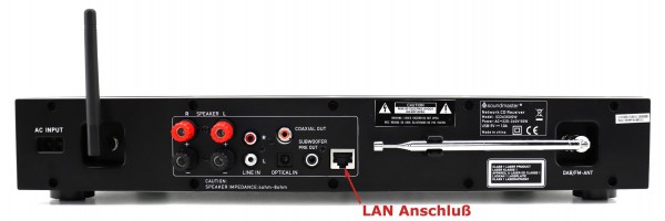 Soundmaster Multi Audio System mit 2x50W,WLAN/LAN-Internet/DAB+/UKW-Radio,CD/MP3,USB,Bluetooth®,APP-Steuerung Blitzangebot