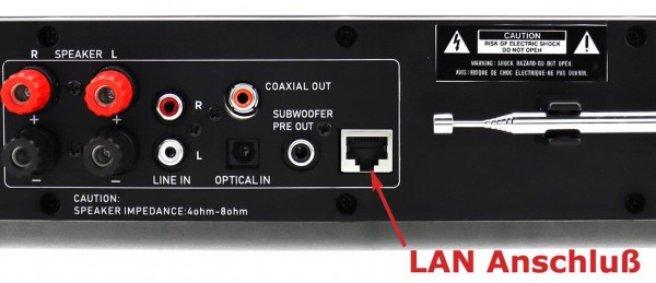 Soundmaster Multi Audio System mit 2x50W,WLAN/LAN-Internet/DAB+/UKW-Radio,CD/MP3,USB,Bluetooth®,APP-Steuerung Blitzangebot