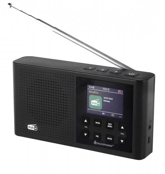Soundmaster DAB+/UKW Radio mit Li-Ion Akku, Festsenderspeichertasten Räumungsverkauf