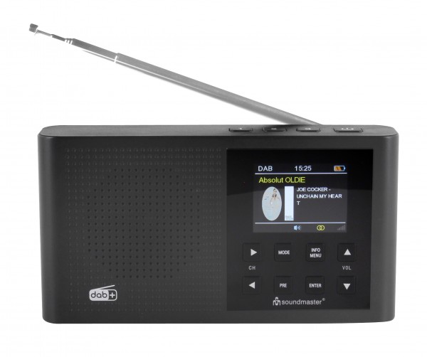 Soundmaster DAB+/UKW Radio mit Li-Ion Akku, Festsenderspeichertasten Räumungsverkauf