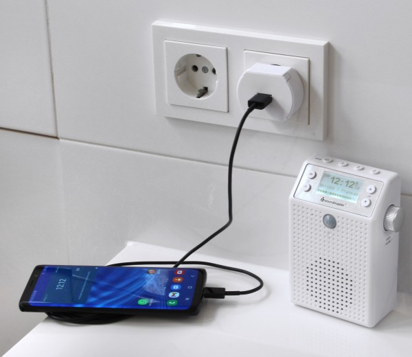 Soundmaster DAB+/UKW Steckdosenradio mit Bewegungsmelder & Li-Ion Akku Riesige Ersparnisse