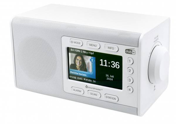 Soundmaster DAB+/UKW-RDS Radio mit großem Farbdisplay, Stationstasten Begrenzte Freigabe