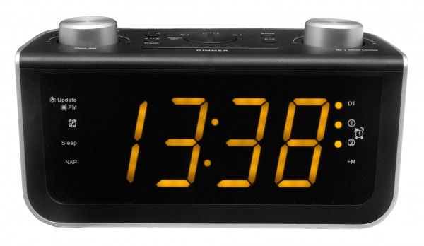 Soundmaster UKW PLL-Uhrenradio mit großem Display/Bedienelementen & automatischer Uhrzeiteinstellung Discount Store für neue Produkte