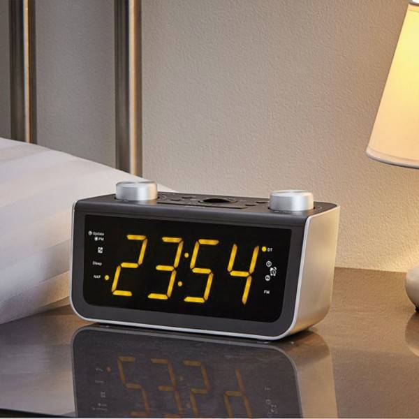 Soundmaster UKW PLL-Uhrenradio mit großem Display/Bedienelementen & automatischer Uhrzeiteinstellung Discount Store für neue Produkte