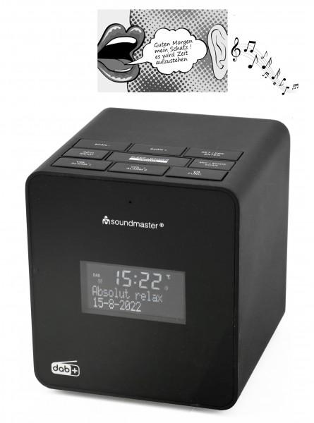 Soundmaster DAB+/UKW Uhrenradio mit Aufnahmefunktion zum individuellen Wecken Riesige Rabatte