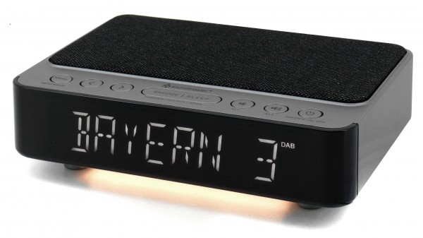 Soundmaster DAB+/UKW Uhrenradio mit kabelloser Ladefunktion Speichern exportieren