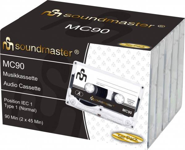 Soundmaster soundmaster - IEC1 Leerkassette im 5er Pack Versandkostenfrei