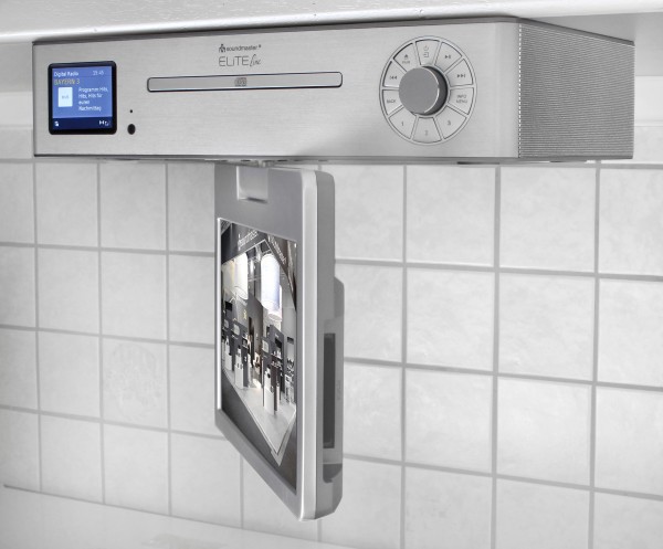 Soundmaster Küchenunterbau Multi Media Center mit TV (25 cm – DVB-T2/C), DAB+/UKW-Radio, CD/MP3, USB, Bluetooth® Vatertagsangebot