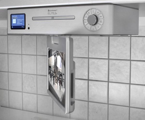Soundmaster Küchenunterbau Multi Media Center mit TV (25 cm – DVB-T2/C), DAB+/UKW-Radio, CD/MP3, USB, Bluetooth® Vatertagsangebot