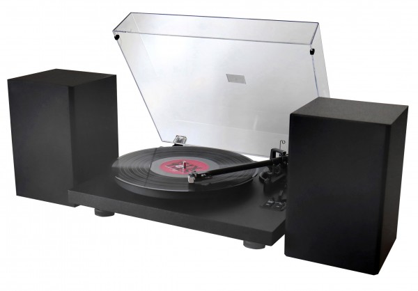 Soundmaster Plattenspieler mit Bluetooth®, PC-encoding. 2 Wege Bass Reflex Lautsprechern Lagerräumung