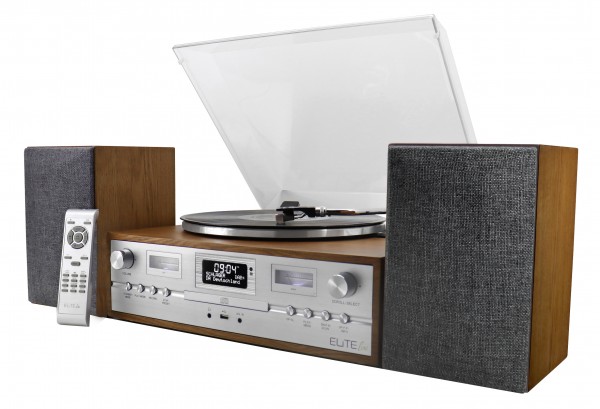 Soundmaster Retro HiFi Anlage mit Plattenspieler, DAB+/UKW, CD/MP3, USB, Bluetooth® Top Angebot