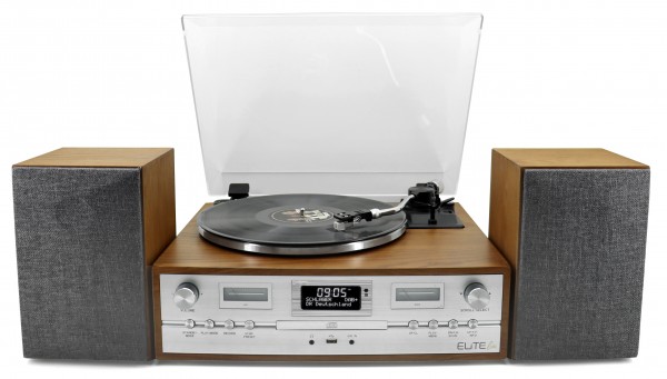 Soundmaster Retro HiFi Anlage mit Plattenspieler, DAB+/UKW, CD/MP3, USB, Bluetooth® Top Angebot
