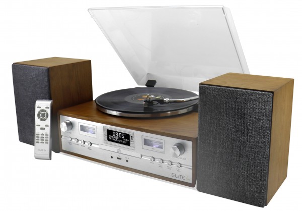Soundmaster Retro HiFi Anlage mit Plattenspieler, DAB+/UKW, CD/MP3, USB, Bluetooth® Top Angebot