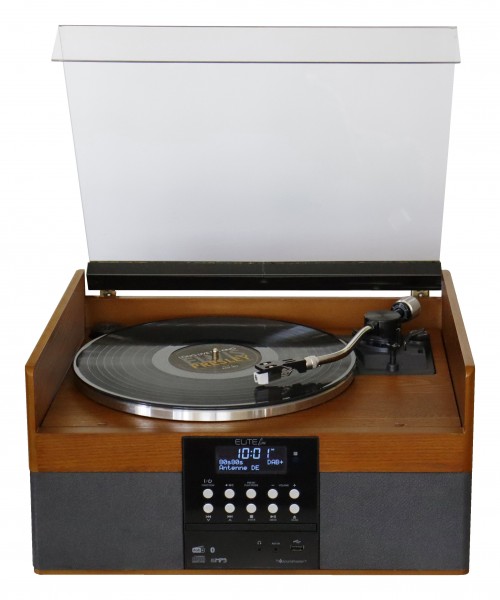 Soundmaster Stereoanlage mit Plattenspieler, DAB+/UKW Radio, CD/MP3, USB, Bluetooth®, Encoding Neueste Mode