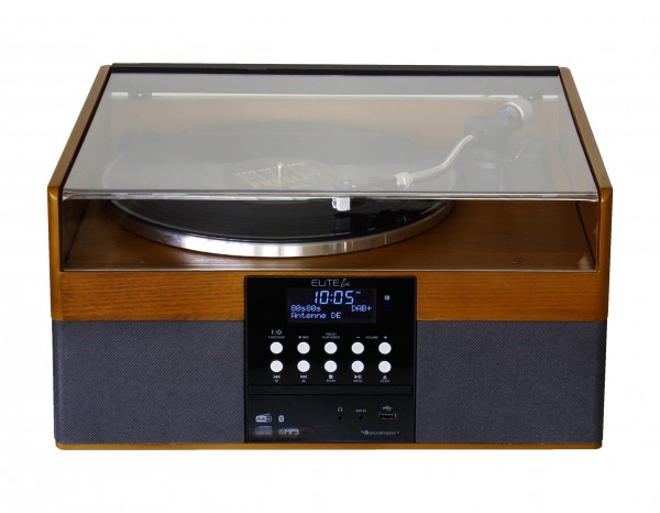 Soundmaster Stereoanlage mit Plattenspieler, DAB+/UKW Radio, CD/MP3, USB, Bluetooth®, Encoding Neueste Mode