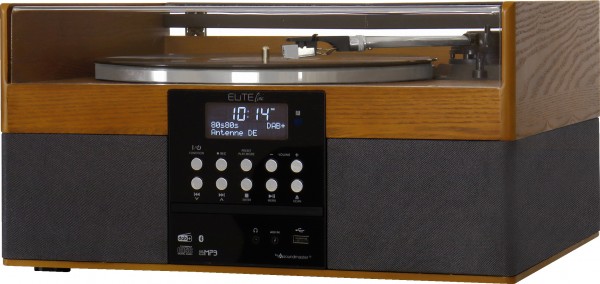 Soundmaster Stereoanlage mit Plattenspieler, DAB+/UKW Radio, CD/MP3, USB, Bluetooth®, Encoding Neueste Mode