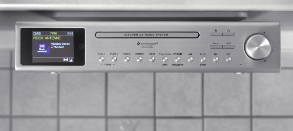 Soundmaster Küchenunterbau Stereo Musikcenter mit DAB+/UKW Radio, CD/MP3, USB, Bluetooth® Zeitlich begrenztes Angebot