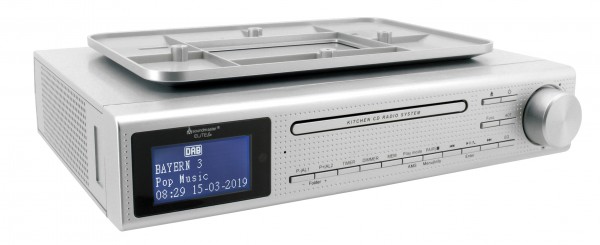 Soundmaster Design CD/MP3 Musik-Center zum Unterbau mit DAB+/UKW Radio, USB Anschluss und Bluetooth® Exklusive Angebote