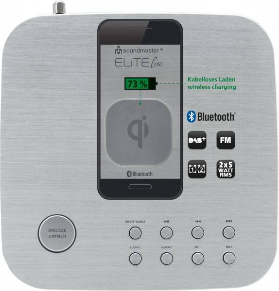 Soundmaster Stereo DAB+/UKW Uhrenradio mit Bluetooth® Saisonale Angebote