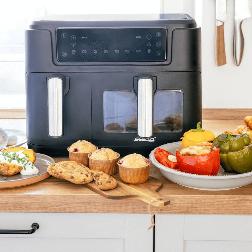 Steba Doppel-Heißluftfritteuse HF 9500 DUO Bis zu 65% Rabatt