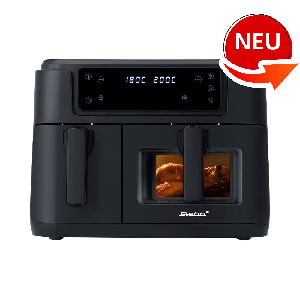 Steba Doppel-Heißluftfritteuse HF 9501 DUO BLACK